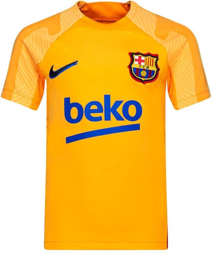 Nike Kids FC Barcelona Strike Nike Dri FIT voetbaltop met korte mouwen voor kids Oranje online kopen