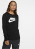 Nike Essential Futura Long Sleeve T Shirt Dames Black/White Dames online kopen
