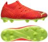 PUMA Future 3.4 Gras/Kunstgras Voetbalschoenen(MG)Kids Oranje Lichtgroen online kopen