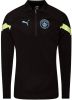 PUMA Manchester City 1/4 Zip Trainingstrui 2022 2023 Kids Zwart Lichtgroen online kopen