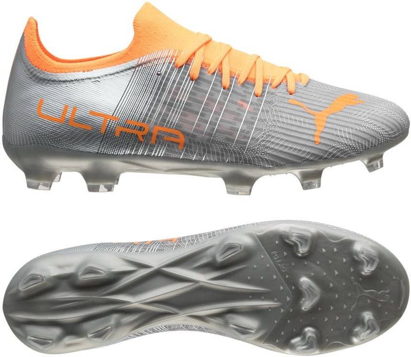 Puma ultra 3.4 fg/ag voetbalschoenen grijs/oranje heren online kopen