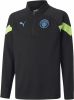 PUMA Manchester City 1/4 Zip Trainingstrui 2022 2023 Kids Zwart Lichtgroen online kopen