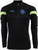 PUMA Manchester City 1/4 Zip Trainingstrui 2022 2023 Kids Zwart Lichtgroen online kopen