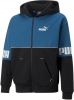 PUMA Power Club Full Zip Fleece Hoodie Kids Blauw online kopen
