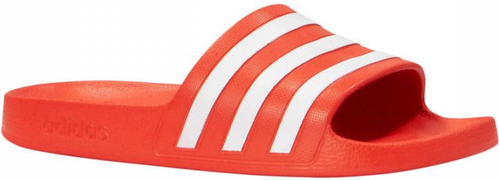 Adidas Adilette Cloudfoam Slipper Scarlet Future White Scarlet -  Regiosportplaza.nl