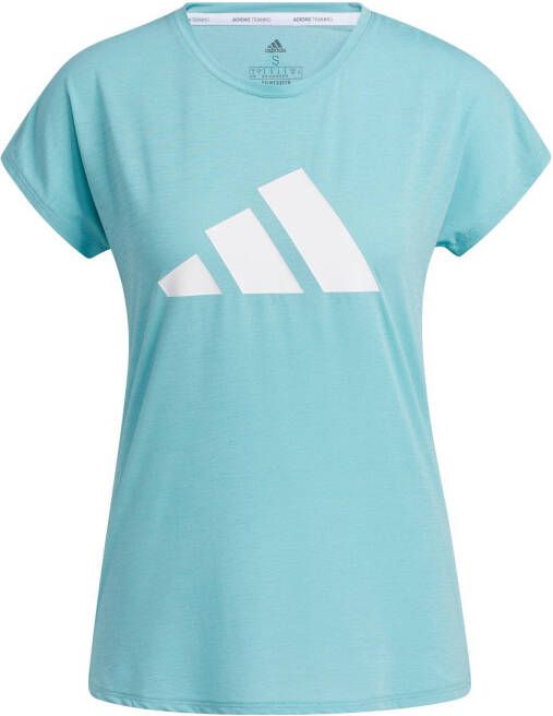 Adidas 3 Stripes Training T shirt Mint Ton/White Dames online kopen