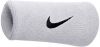 Nike swoosh doublewide pols zweetbandjes wit/zwart kinderen online kopen