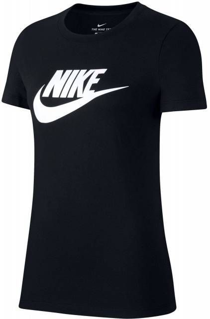 Nike Essential Futura Short Sleeve T Shirt Dames Black/White/White Dames online kopen