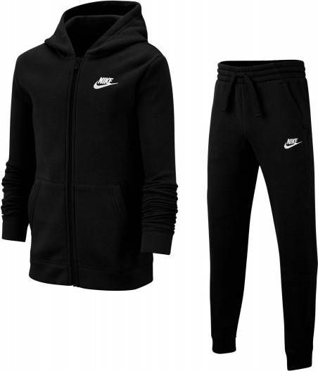 Nike Sportswear Fleece Trainingspak Junior Midnight Navy/Midnight Navy/Midnight Navy/White/White Kind online kopen