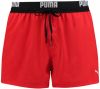 Puma Zwembroeken Logo Short Length Swim Shorts Rood online kopen