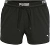 Puma Zwembroeken Logo Short Length Swim Shorts Zwart online kopen