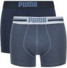Puma Men's 2-Pack Placed Logo Boxers Blue XL Blauw online kopen
